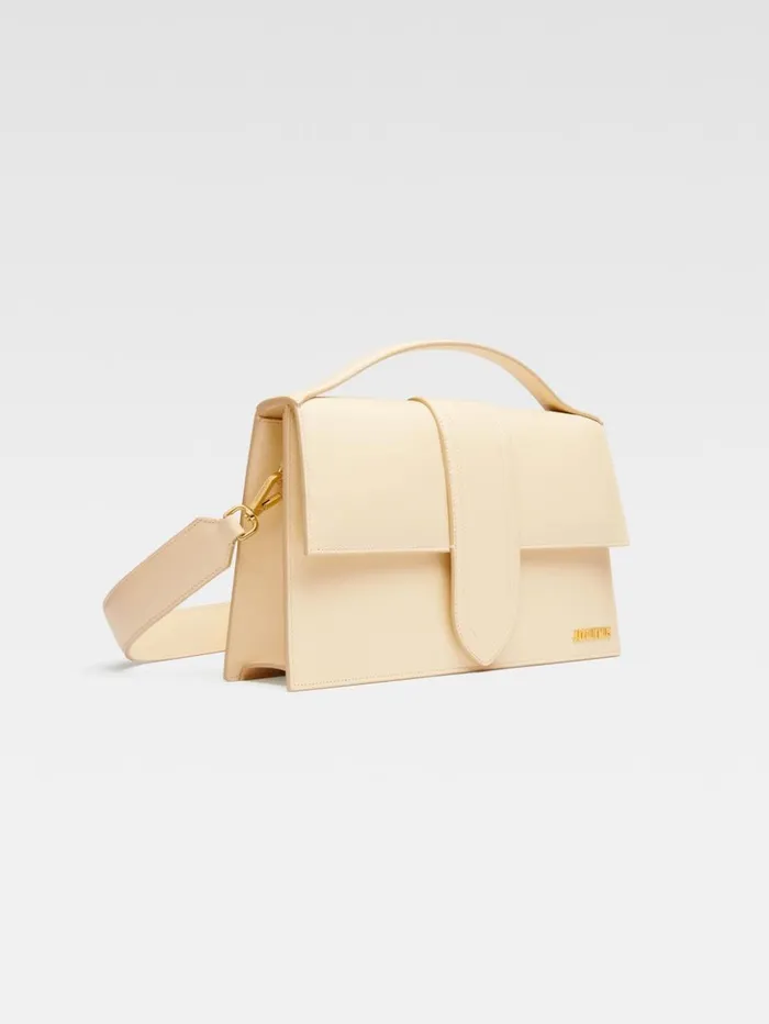 Women Crossbody and Handbags JACQUEMUS The Bambinou Ivory Women Crossbody and Handbags JACQUEMUS The Bambinou Ivory