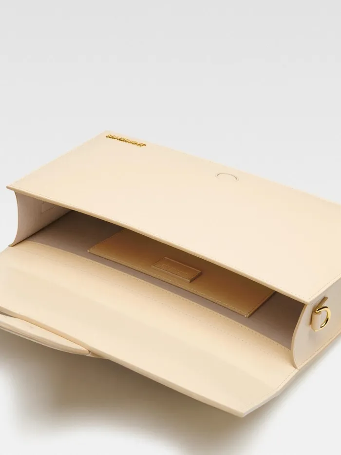 Women Crossbody and Handbags JACQUEMUS The Bambinou Ivory Women Crossbody and Handbags JACQUEMUS The Bambinou Ivory
