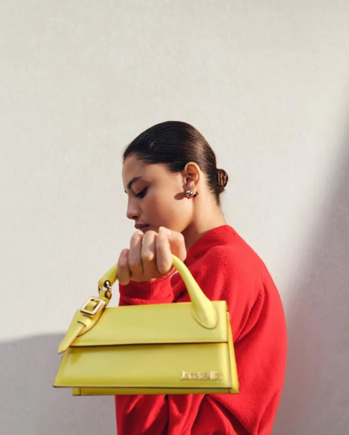 Women Crossbody and Handbags JACQUEMUS The Long Chiquito With Buckle Yellow Women Crossbody and Handbags JACQUEMUS The Long Chiquito With Buckle Yellow