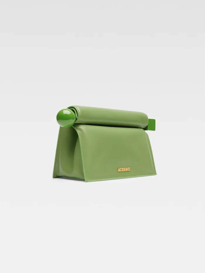 Women Crossbody and Handbags JACQUEMUS The Rond Carr Clutch Green Women Crossbody and Handbags JACQUEMUS The Rond Carr Clutch Green
