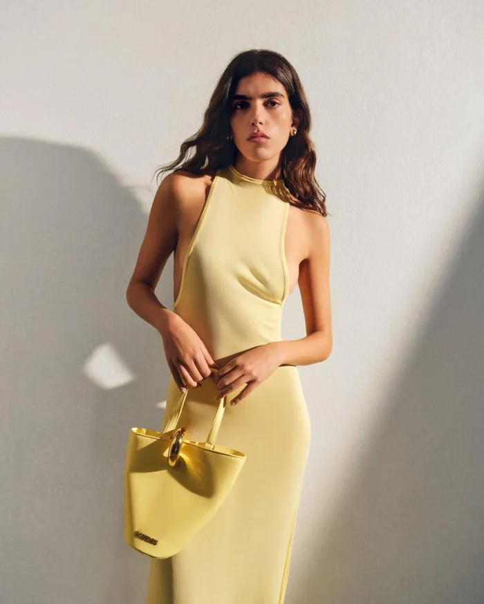 Women Crossbody and Handbags JACQUEMUS The Small Bambola Light Yellow