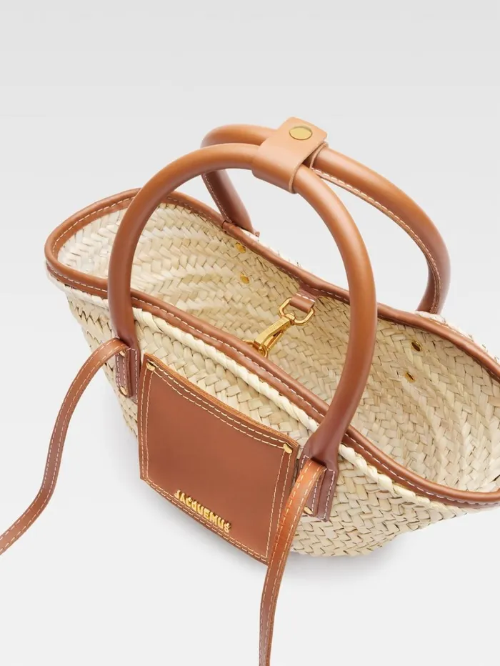 Women Crossbody and Handbags JACQUEMUS The Small Soli Basket Light Brown Women Crossbody and Handbags JACQUEMUS The Small Soli Basket Light Brown