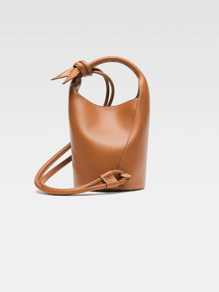 Women Crossbody and Handbags JACQUEMUS The Small Tourni Light Brown