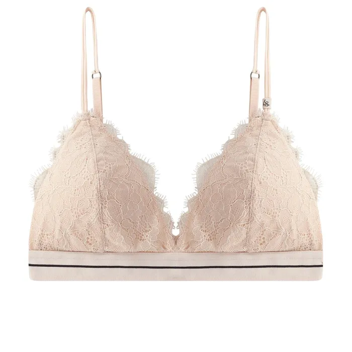 Women Cup A To D Love Stories Darling Lace Bralette Sand
