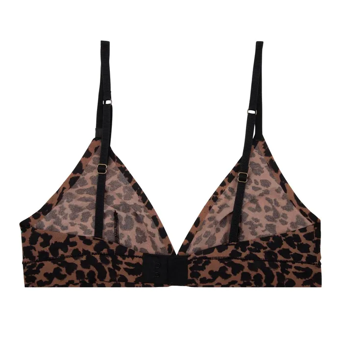 Women Cup A To D Love Stories Drew Bralette Leopard