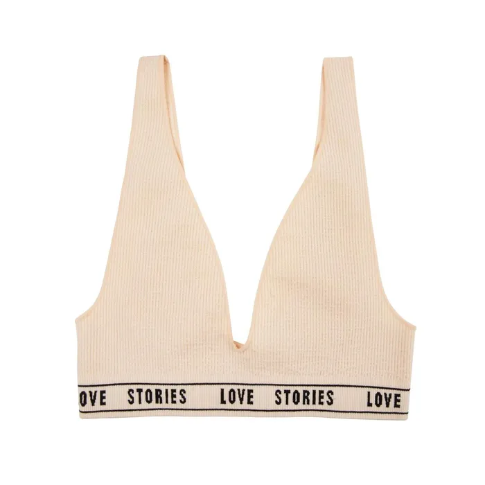 Women Cup A To D Love Stories Josey Bralette Off White