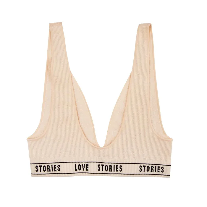 Women Cup A To D Love Stories Josey Bralette Off White