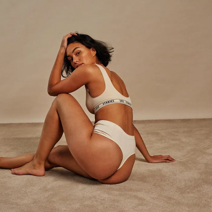 Women Cup A To D Love Stories Josey Bralette Off White