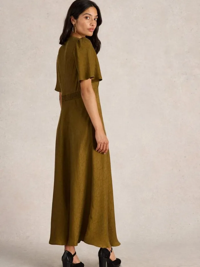 Women Darcy Bias Cut Dress Khaki Green White Stuff Dresses Women Darcy Bias Cut Dress Khaki Green White Stuff Dresses
