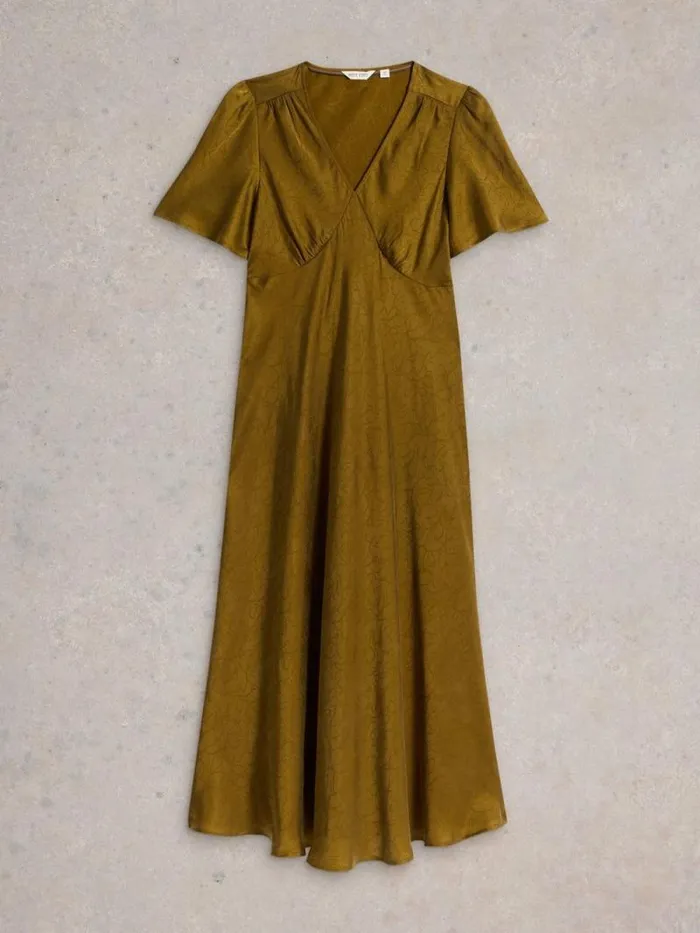 Women Darcy Bias Cut Dress Khaki Green White Stuff Dresses Women Darcy Bias Cut Dress Khaki Green White Stuff Dresses