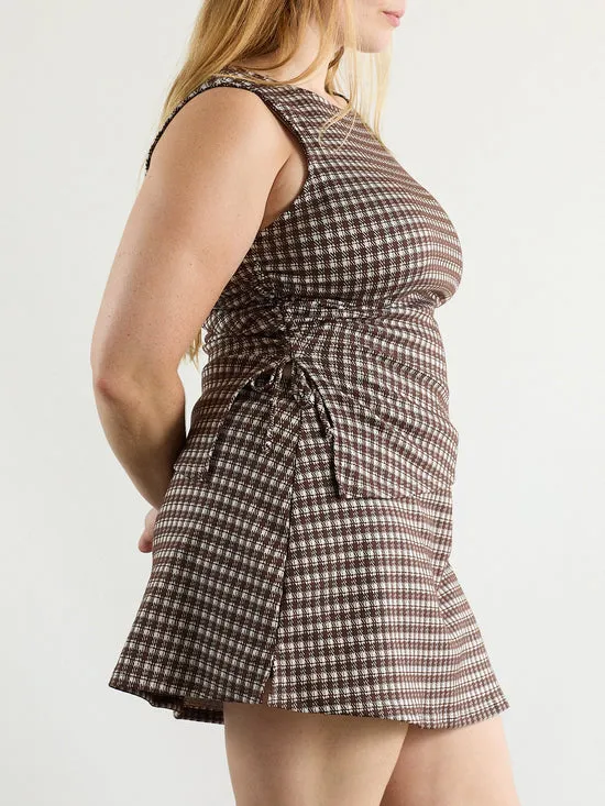 Women Darcy Skort Cocoa Plaid Skirts Lisa Says Gah