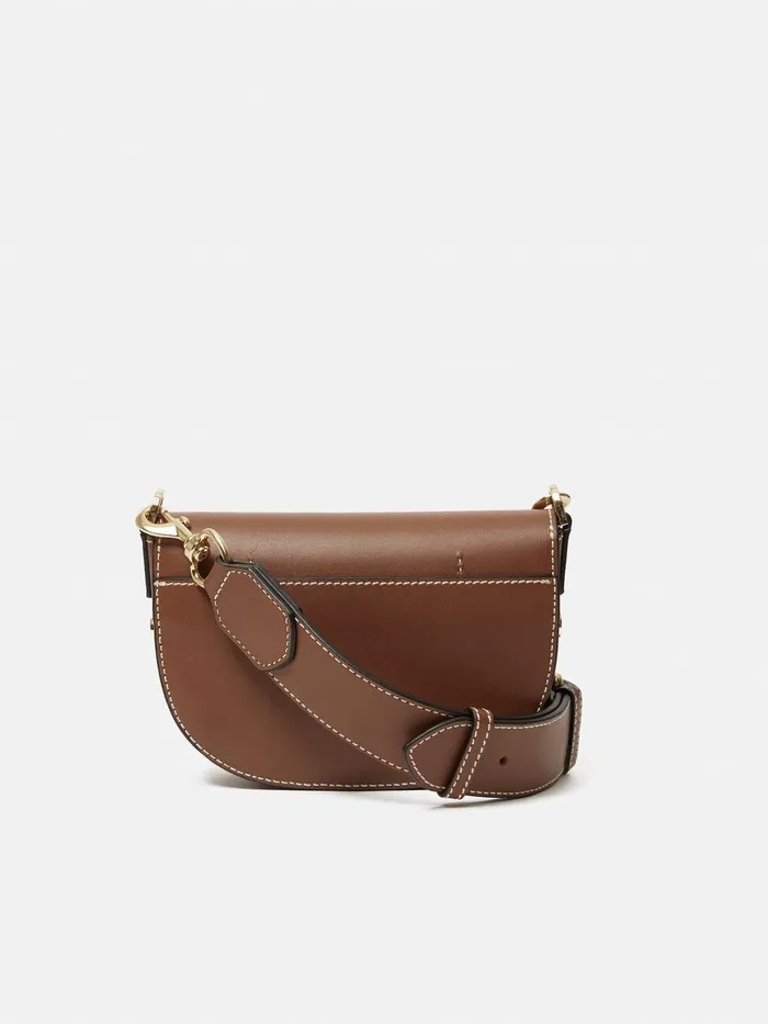 Women Denbigh Studded Leather Bag Tan Jigsaw Bags