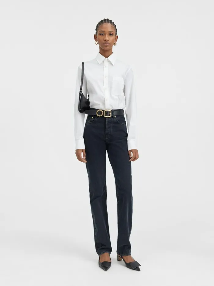 Women Denim JACQUEMUS The Straight DeNmes Denim Pants Black
