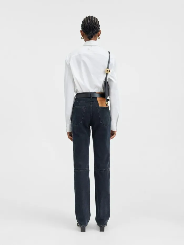 Women Denim JACQUEMUS The Straight DeNmes Denim Pants Black
