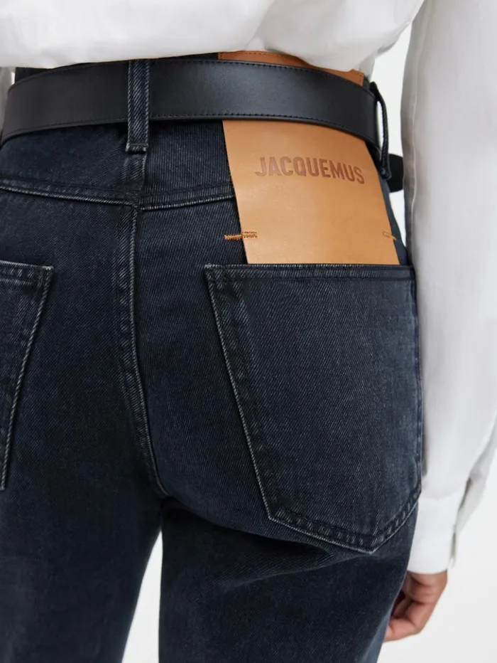 Women Denim JACQUEMUS The Straight DeNmes Denim Pants Black