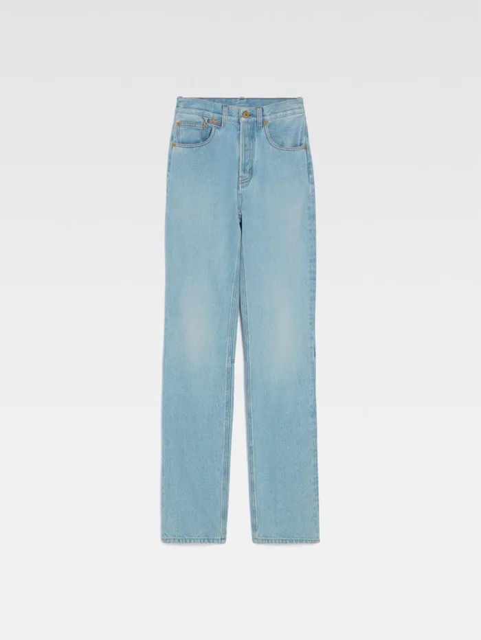 Women Denim JACQUEMUS The Straight DeNmes Denim Pants Light Bluetabac