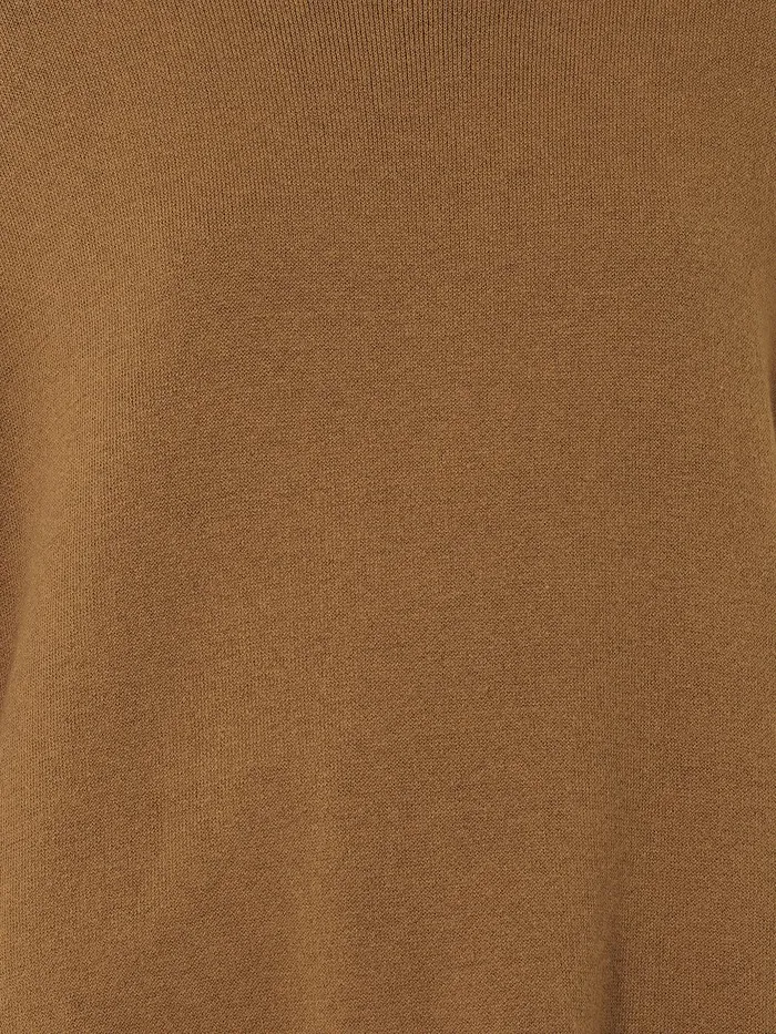 Women Double Face Knit Poncho Toffee Jigsaw Knitwear and Cashmere