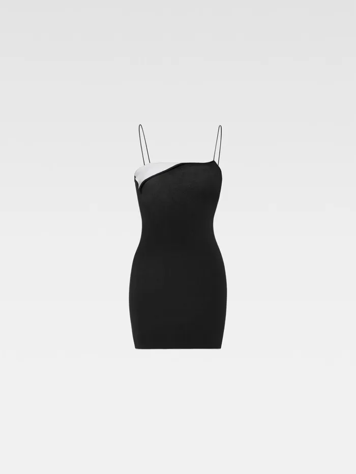 Women Dresses and Skirts JACQUEMUS The Aro Mini Dress Black