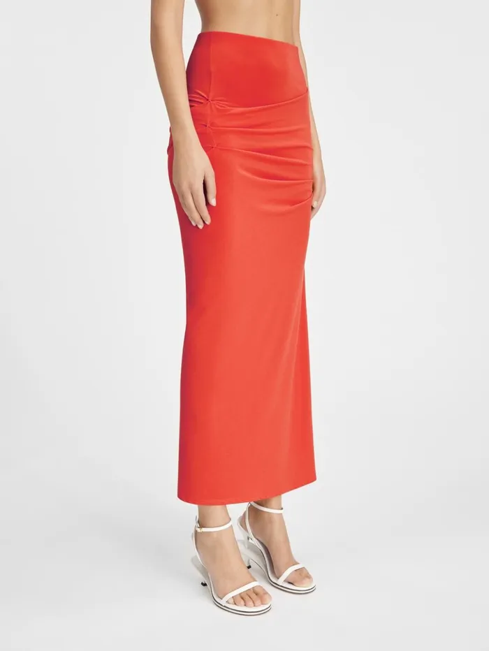 Women Dresses and Skirts JACQUEMUS The Drapeado Skirt Orange