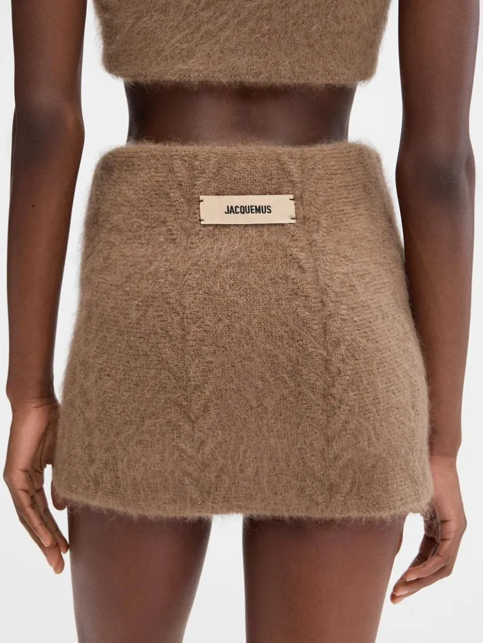 Women Dresses and Skirts JACQUEMUS The Nuvola Skirt Camel