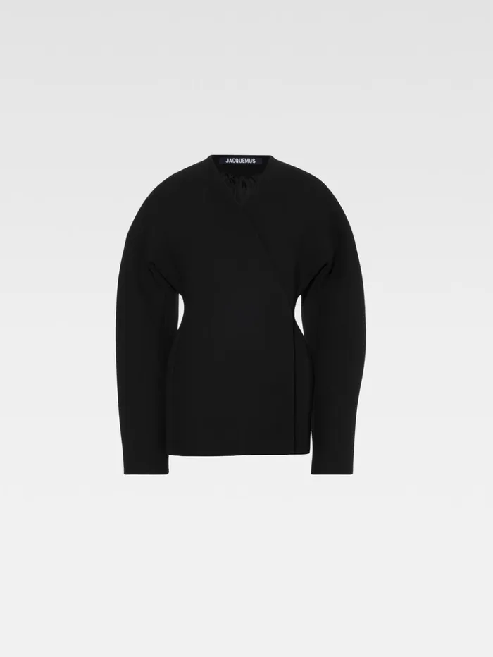 Women Dresses and Skirts JACQUEMUS The Ovalo Dress Black