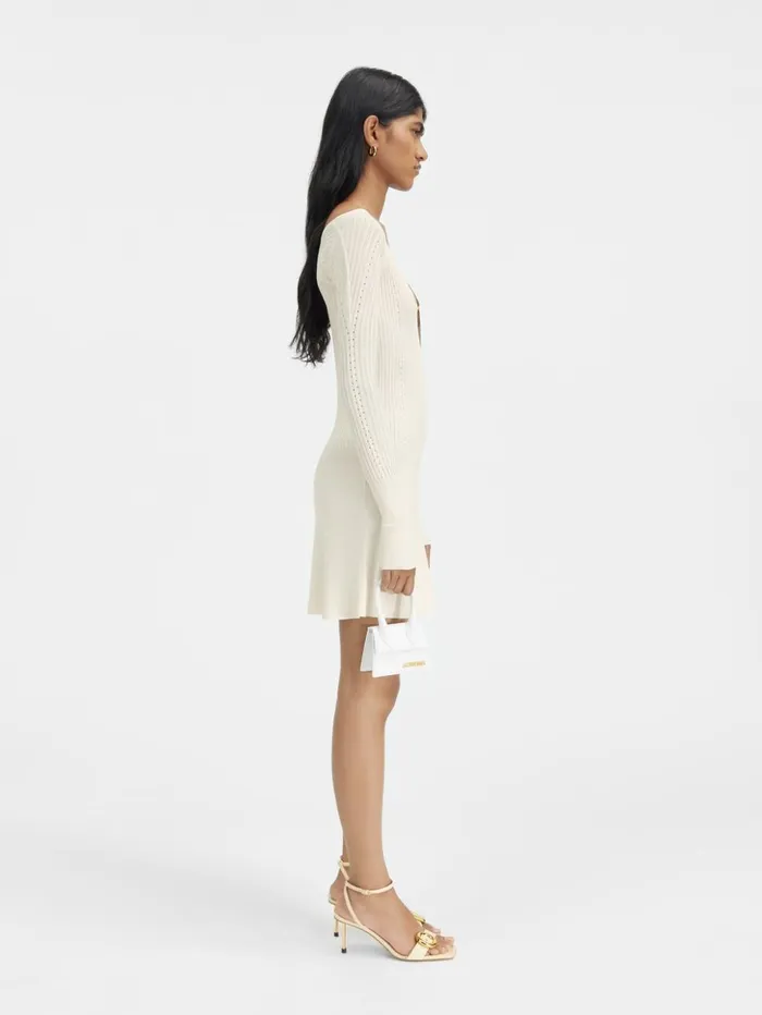 Women Dresses and Skirts JACQUEMUS The Pral Mini Dress Offwhite