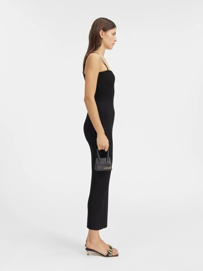 Women Dresses and Skirts JACQUEMUS The Sierra Dress With Straps Black