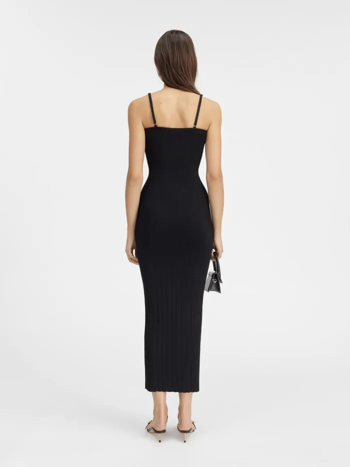 Women Dresses and Skirts JACQUEMUS The Sierra Dress With Straps Black