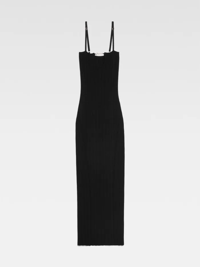 Women Dresses and Skirts JACQUEMUS The Sierra Dress With Straps Black