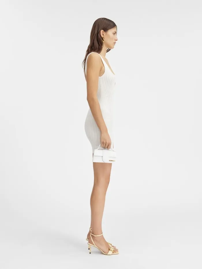 Women Dresses and Skirts JACQUEMUS The Sierra Mini Dress Offwhite Women Dresses and Skirts JACQUEMUS The Sierra Mini Dress Offwhite