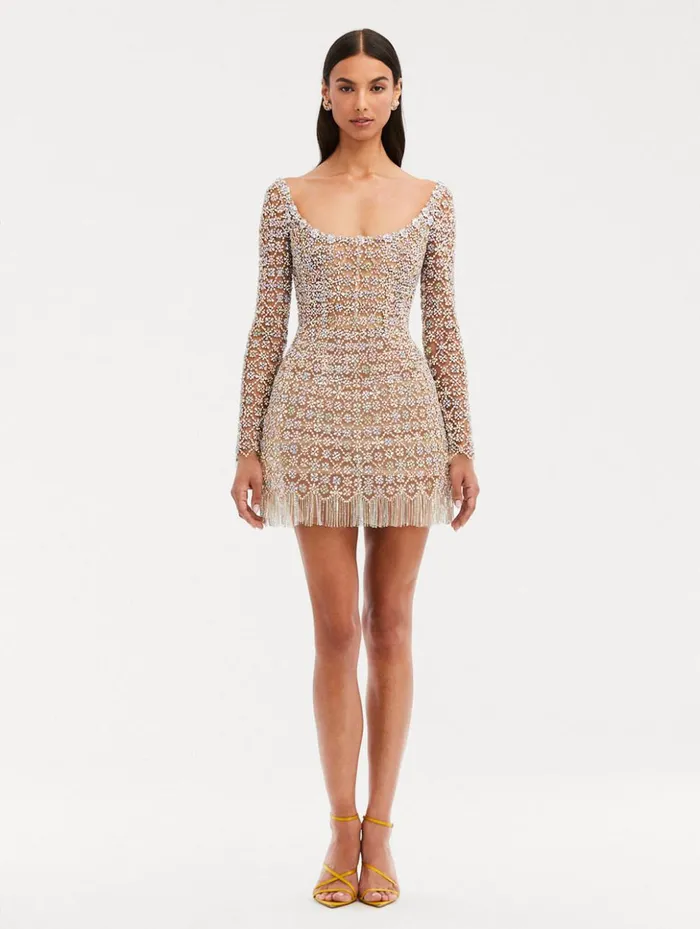 Women Dresses Oscar De La Renta Crystal Embroidered Cocktail Dress Multi Women Dresses Oscar De La Renta Crystal Embroidered Cocktail Dress Multi