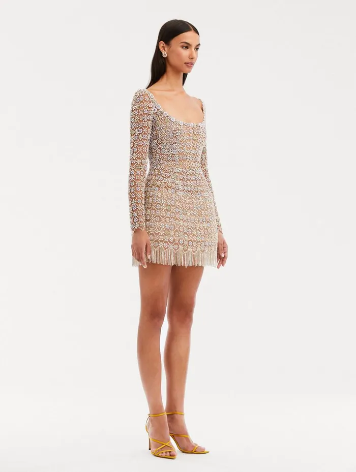 Women Dresses Oscar De La Renta Crystal Embroidered Cocktail Dress Multi Women Dresses Oscar De La Renta Crystal Embroidered Cocktail Dress Multi