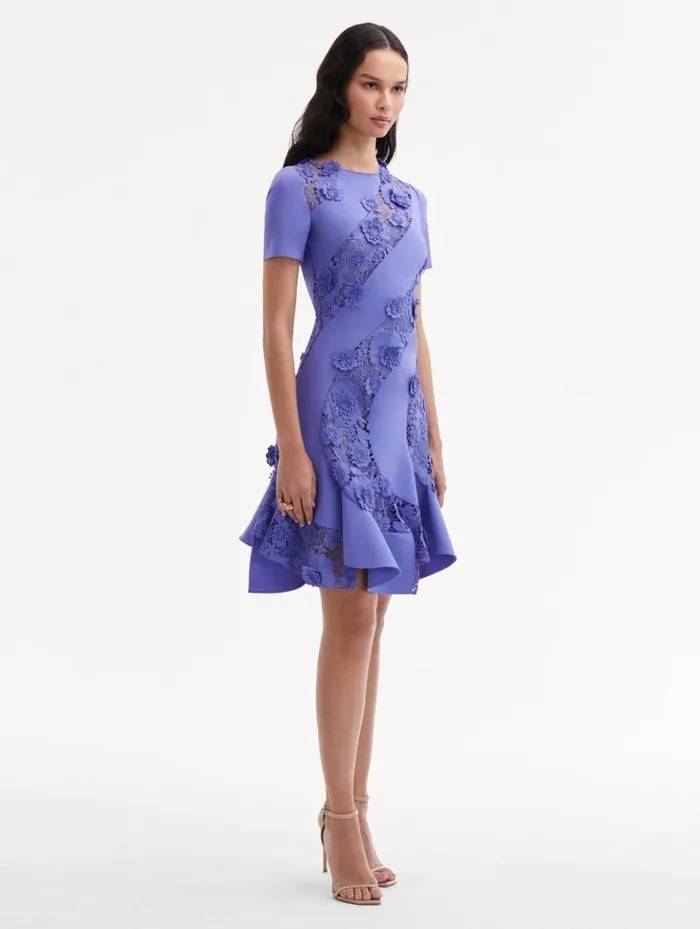 Women Dresses Oscar De La Renta Floral Guipure Asymmetrical Dress Crocus Women Dresses Oscar De La Renta Floral Guipure Asymmetrical Dress Crocus