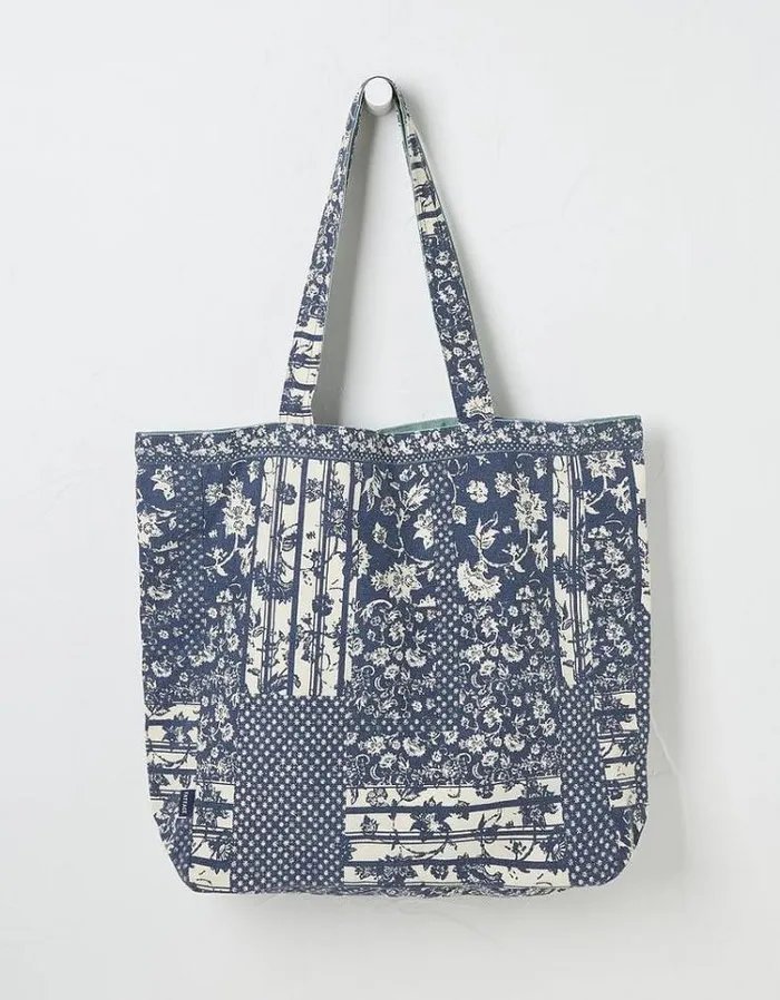 Women FatFace Bags and Wallets Reversible Tote Bag Navy