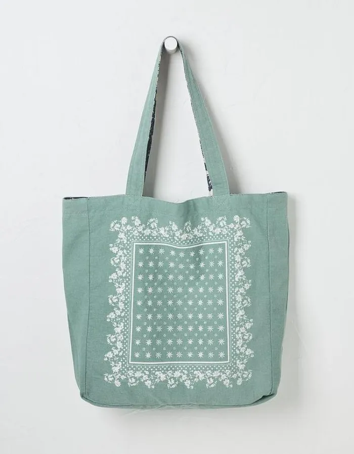 Women FatFace Bags and Wallets Reversible Tote Bag Navy
