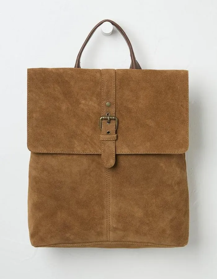 Women FatFace Bags and Wallets Rue Suede Rucksack Tan