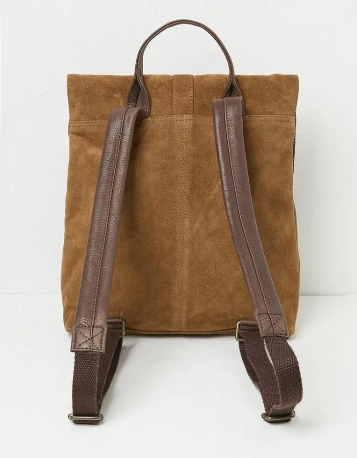 Women FatFace Bags and Wallets Rue Suede Rucksack Tan