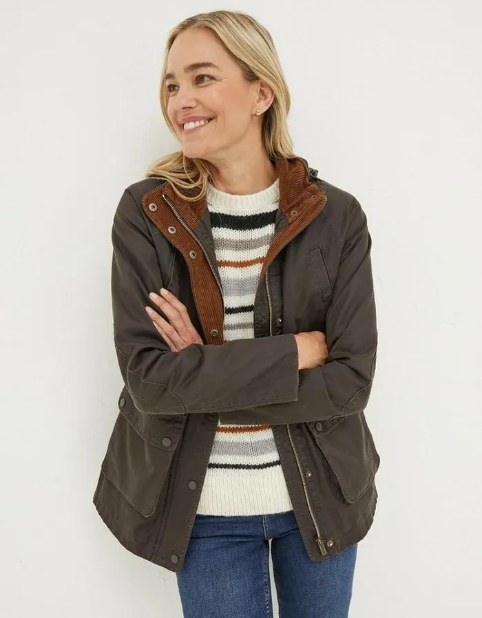 Women FatFace Coats and Jackets Sussex Heritage Coat Brown