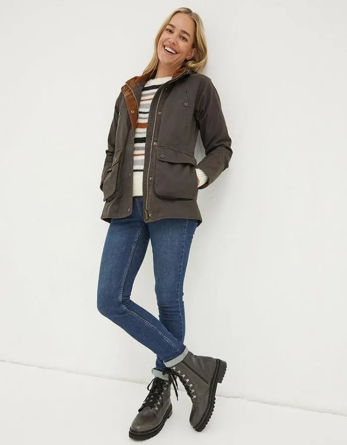 Women FatFace Coats and Jackets Sussex Heritage Coat Brown