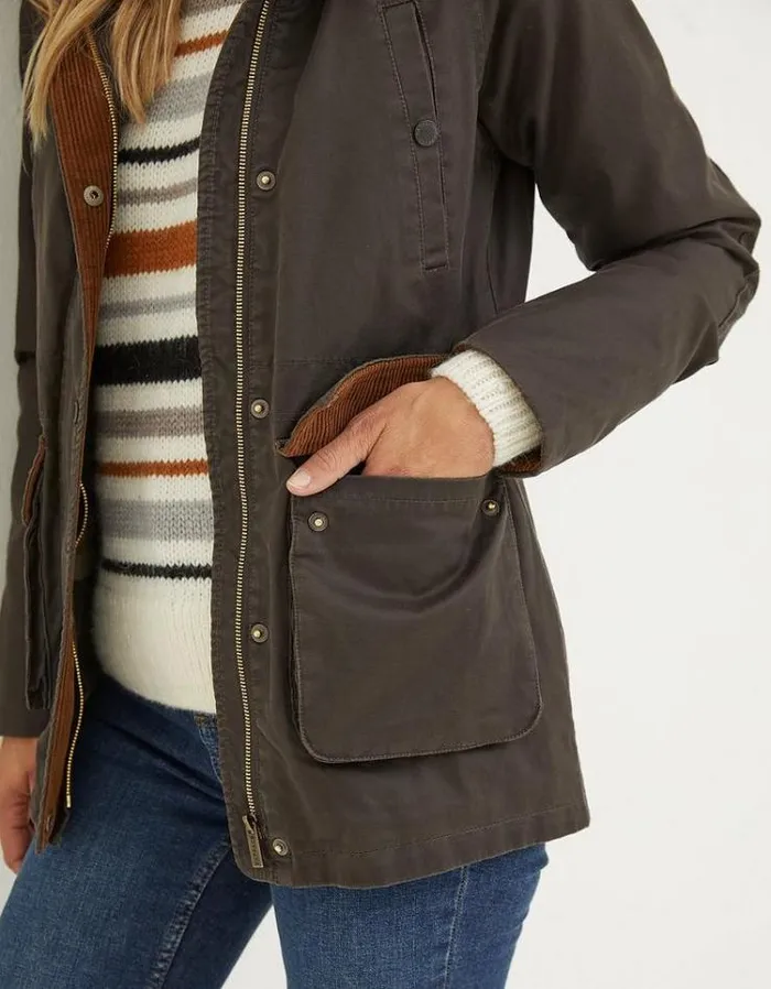 Women FatFace Coats and Jackets Sussex Heritage Coat Brown