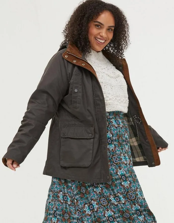 Women FatFace Coats and Jackets Sussex Heritage Coat Brown
