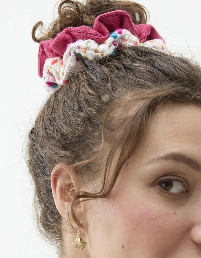 Women FatFace Festival Collection 2 Pack Art Club Scrunchies Multi