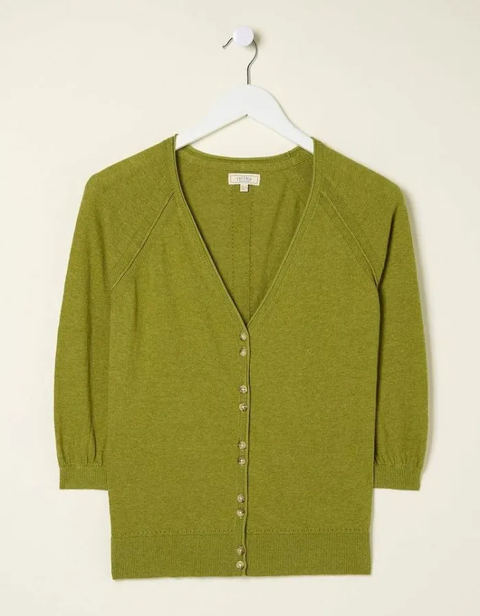 Women FatFace Sweaters and Cardigans Rose Cardigan Dark Green