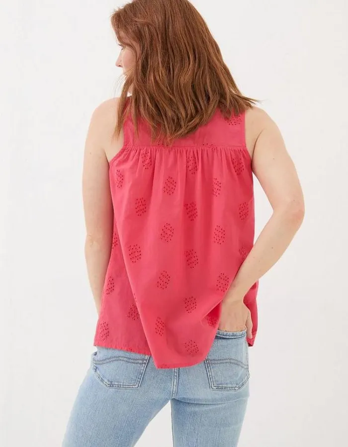 Women FatFace Tops and TShirts Cassie Cami Tomato Red