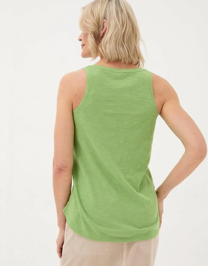 Women FatFace Tops and TShirts Kirsty Vest Olive Green