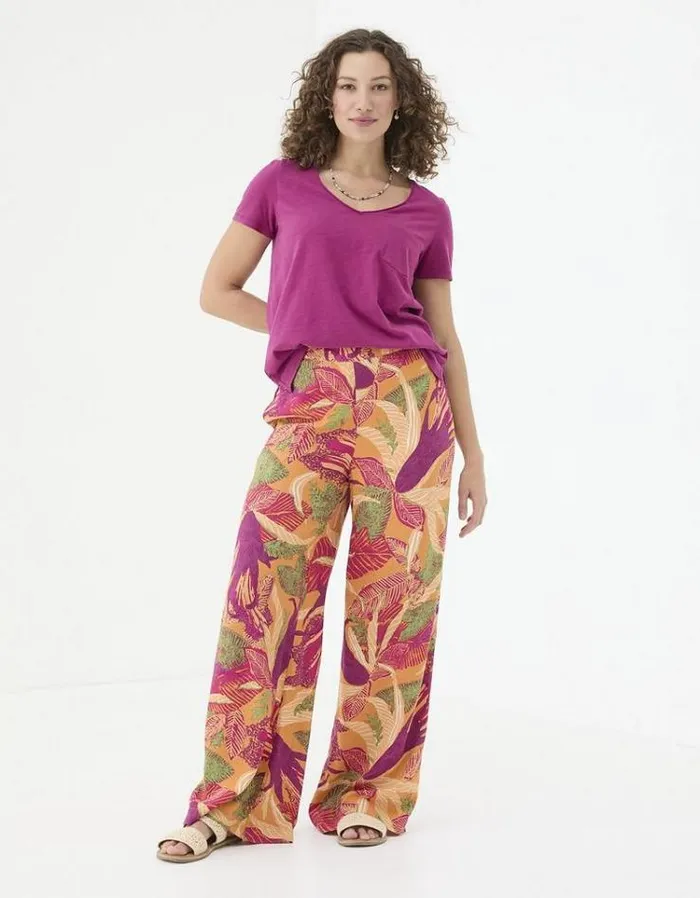 Women FatFace Tops and TShirts Maggie T Shirt Plum