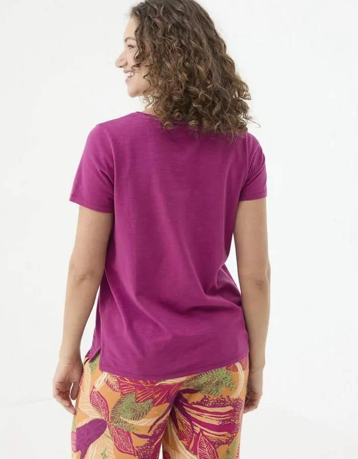 Women FatFace Tops and TShirts Maggie T Shirt Plum