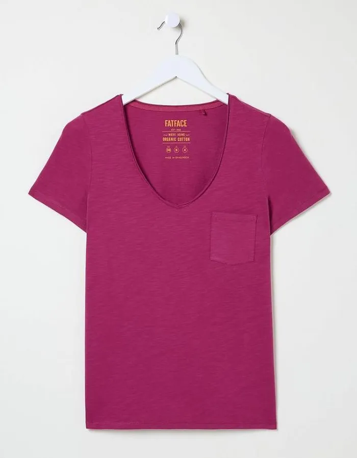 Women FatFace Tops and TShirts Maggie T Shirt Plum