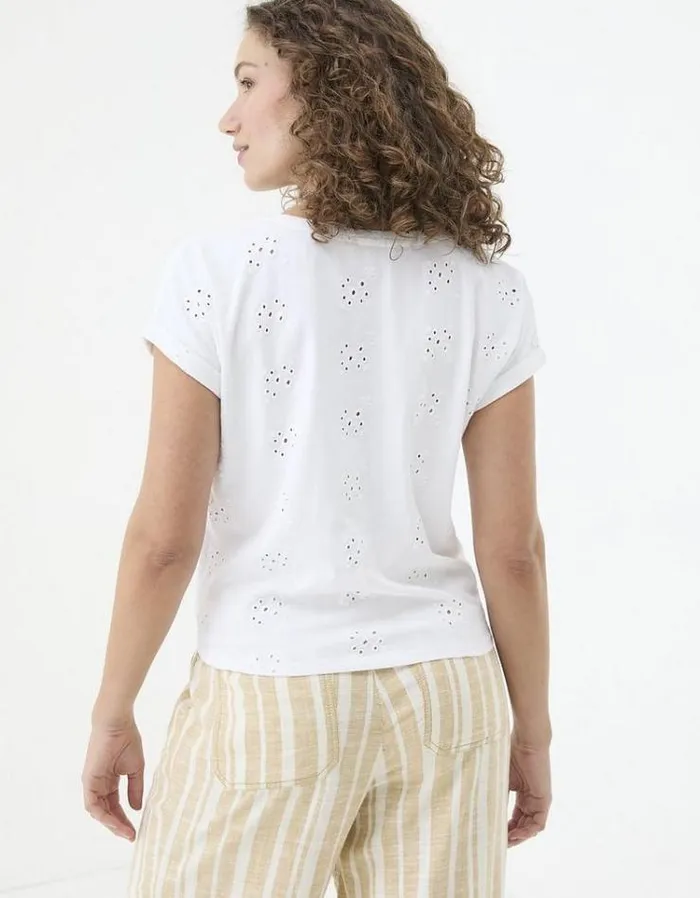 Women FatFace Tops and TShirts Roisin Tie Front Top Ivory