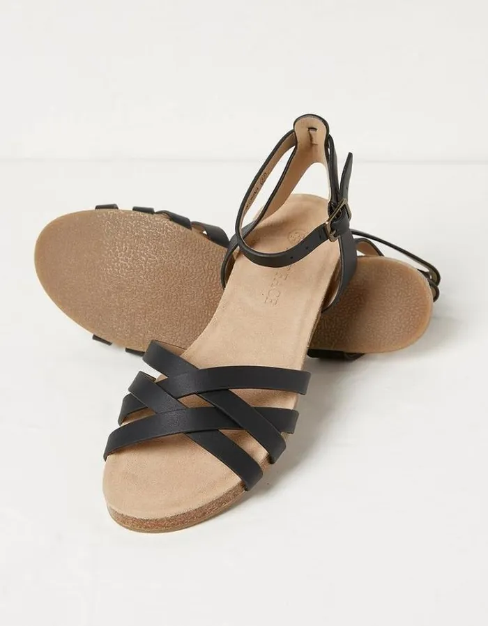 Women FatFace Vacation Shop Beth Sandals Black